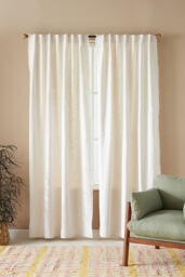 Luxe Linen Blend Curtain - thumbnail 1