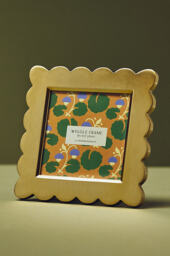 Handpainted Brass Wiggle Photo Frame - thumbnail 2
