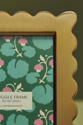 Handpainted Brass Wiggle Photo Frame - thumbnail 5