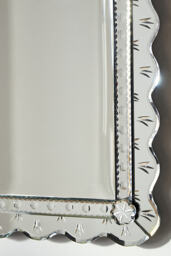 Venetian Scalloped Glass Wall Mirror - thumbnail 2