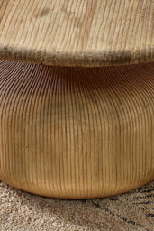 nkuku Vivan Grooved Wood Coffee Table - thumbnail 2