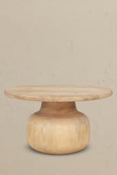 nkuku Vivan Grooved Wood Coffee Table - thumbnail 3