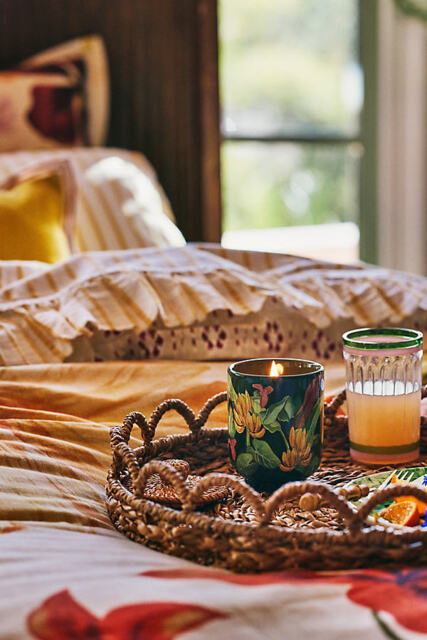 Farm Rio x Anthropologie Fruity Hibiscus & Pink Guava Ceramic Candle - image 1