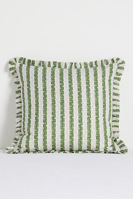 Ivy Cotton Printed Ruffle Cushion - image 1