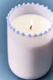 Dotted Rim Gourmand Earl Grey Foam Glass Candle - thumbnail 4