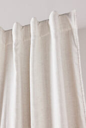 Rowen Woven Textured Ruched Piping Curtain - thumbnail 2