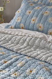 Lilla Cotton Quilted Bedspread - thumbnail 3