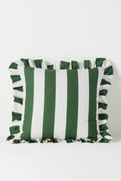 Maeve Striped Ruffle Indoor/Outdoor Cushion - thumbnail 4