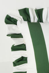 Maeve Striped Ruffle Indoor/Outdoor Cushion - thumbnail 3