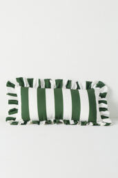 Maeve Striped Ruffle Indoor/Outdoor Cushion - thumbnail 2