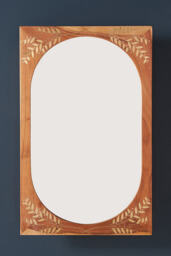 Marta Acacia Wood Mirrored Bathroom Wall Cabinet - thumbnail 3