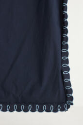 Maeve Looped Organic Percale Duvet Cover - thumbnail 4