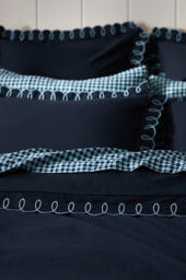 Maeve Looped Organic Percale Duvet Cover - thumbnail 2