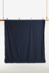 Maeve Looped Organic Percale Duvet Cover - thumbnail 3