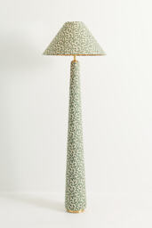 Lulu Judarn Fabric Upholstered Empire Floor Lamp - thumbnail 1