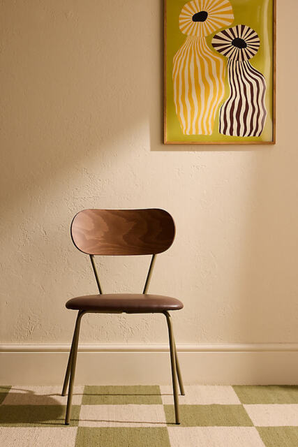 Faux-Leather Metal Frame Chair, Set of 2 - image 1