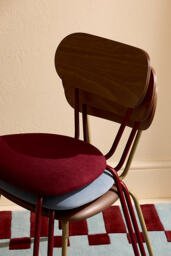 Faux-Leather Metal Frame Chair, Set of 2 - thumbnail 5