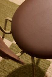 Faux-Leather Metal Frame Chair, Set of 2 - thumbnail 3