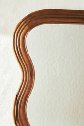 Frances Mango Wood Wiggle Frame Mirror - thumbnail 4