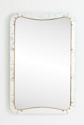 Cyndi Etched Glass Portrait Wall Mirror