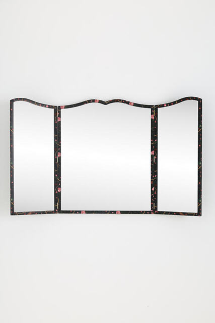 3-Panel Fabric Wall Mirror - image 1