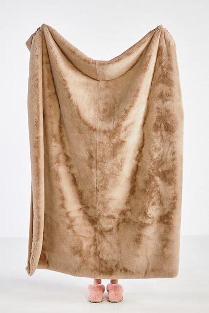 Sophie Faux Fur Throw Blanket - image 1