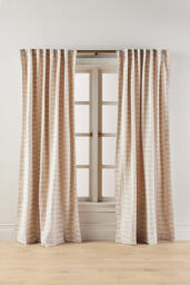 Versa Striped Cotton Woven Curtain