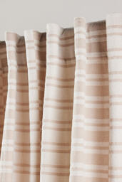Versa Striped Cotton Woven Curtain - thumbnail 2