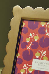 Handpainted Brass Wiggle Photo Frame - thumbnail 7