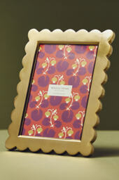 Handpainted Brass Wiggle Photo Frame - thumbnail 6