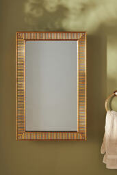 Abbott Antique Gold Resin Mirrored Bathroom Wall Cabinet - thumbnail 5