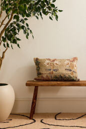 nkuku Diantri Jute & Cotton Cushion Cover