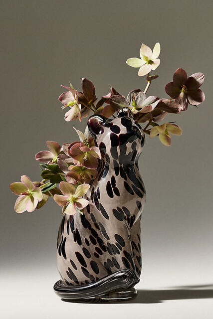 Glass Cat Vase - image 1