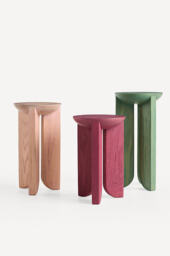 Hemi Solid Oak Wood Side Table - thumbnail 2