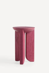 Hemi Solid Oak Wood Side Table - thumbnail 4