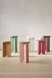 Hemi Solid Oak Wood Side Table