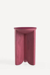 Hemi Solid Oak Wood Side Table - thumbnail 3