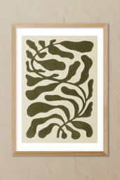 East End Prints One Hundred Leaved Plant Green Wall Art Print
