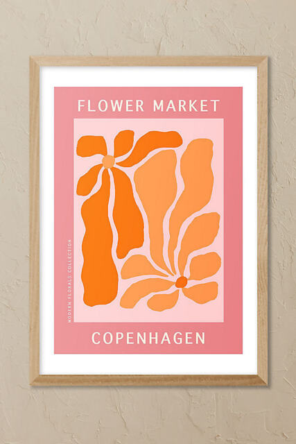 East End Prints Copenhagen Flower Market Wall Art Print - image 1