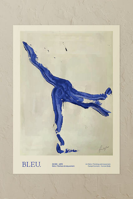 The Poster Club Bleu Wall Art Print