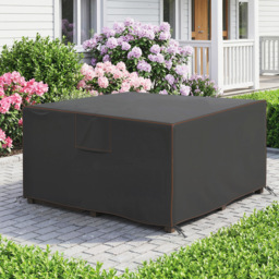Outsunny Garden Furniture Cover, Waterproof Patio Furniture Cover with Air Vent, 420D Oxford Fabric, 125 x 125 x 74 cm, Black - thumbnail 8