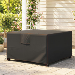 Outsunny Garden Furniture Cover, Waterproof Patio Furniture Cover with Air Vent, 420D Oxford Fabric, 125 x 125 x 74 cm, Black - thumbnail 2
