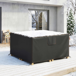 Outsunny Garden Furniture Cover, Waterproof Patio Furniture Cover with Air Vent, 420D Oxford Fabric, 125 x 125 x 74 cm, Black - thumbnail 9