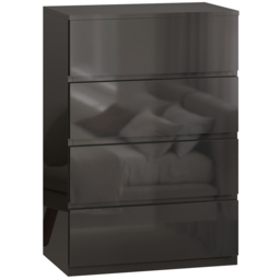 HOMCOM Chest of Drawers, 4-Drawer Storage Cabinets, Modern Dresser, Storage Drawer Unit for Bedroom - thumbnail 1