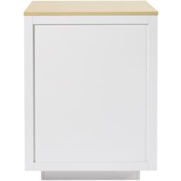 Extendable Bar Table with 2 Compartments and Side Spice Rack, Expandable Kitchen Island for 2–6 People, 133-202L x 70W x 93.5H cm, White - Aosom UK - thumbnail 7