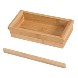 HOMCOM Extendable Bamboo Bathtub Shelf Rack Bath Caddy Tray Bathroom Storage, Set of 2 - Aosom UK - thumbnail 8