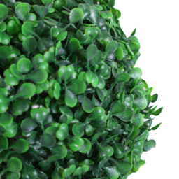 Outsunny Set of 2 Artificial Boxwood Ball Topiary Trees Potted Decorative Plant Outdoor and Indoor Décor (112cm) - Aosom UK - thumbnail 8