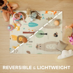AIYAPLAY Animal-Themed Baby Plat Mat Double Sided, Foldable, Water-Resistant for Outdoor/Indoor, 177 x 146 x 1.5cm - thumbnail 4