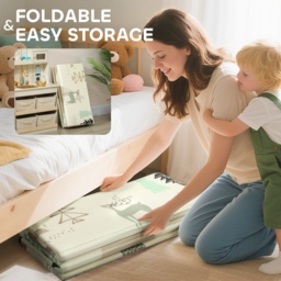 AIYAPLAY Animal-Themed Baby Plat Mat Double Sided, Foldable, Water-Resistant for Outdoor/Indoor, 177 x 146 x 1.5cm - thumbnail 7