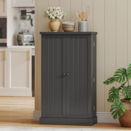 HOMCOM Kitchen Cupboard, Freestanding Multi-Storage Kitchen Pantry Cabinet with Adjustable Shelves, Black - thumbnail 8